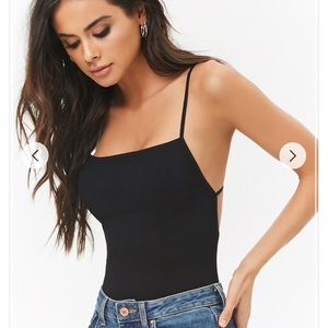 black caged body suit